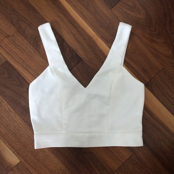 Papaya Tops - Papaya White Crop Top